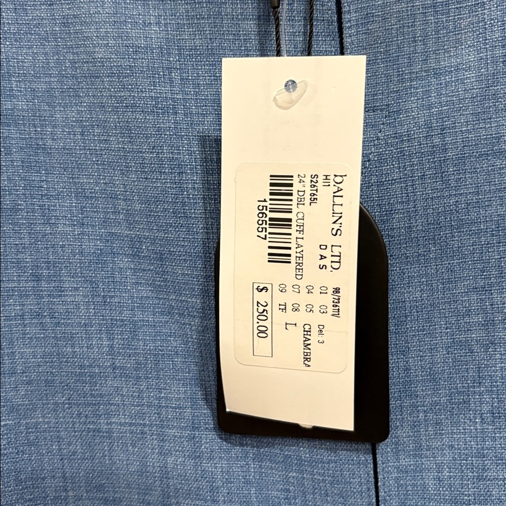 Hino & Malee 24" Double Cuff Layered Blouse - Picture 5 of 5